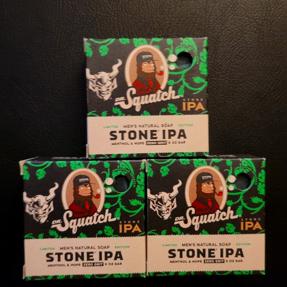 SOLD - Dr. Squatch Limited Edition Stone IPA - 3 Pack